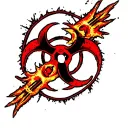 Biohazard tattoo design idea
