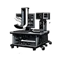 Computer, welding machine, letters JJ tattoo design idea