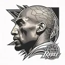 kobe Bryant logo tattoo design idea