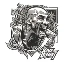 kobe Bryant logo tattoo design idea