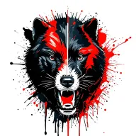 chicago bears facing each other tattoo design idea