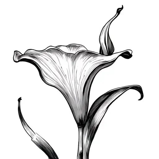 calla lily tattoo design idea