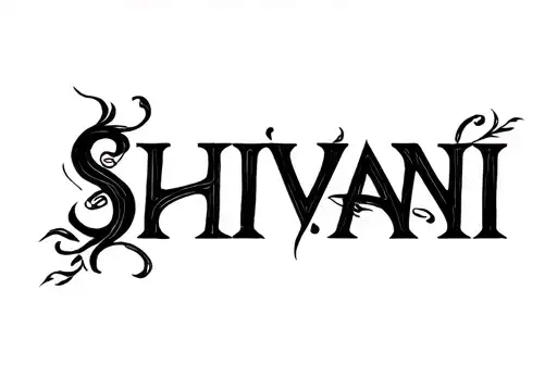 "Shivani" tattoo design idea
