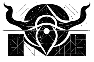 taurus libra constellation tattoo design idea