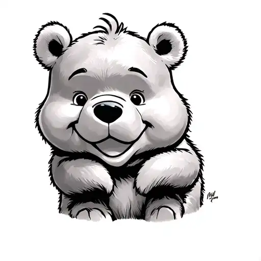 winnie the pooh  tattoo design idea