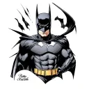 Batman Robin Nightwing Red Hood Red Robin Tramp Stamp tattoo design idea