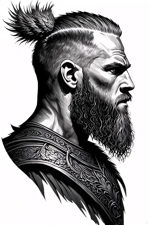 Ragnar Lothbrok tattoo design idea