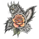 only god can judge me like tattoo design idea