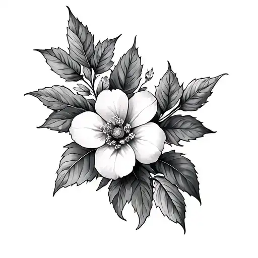 Tulsi tattoo design idea
