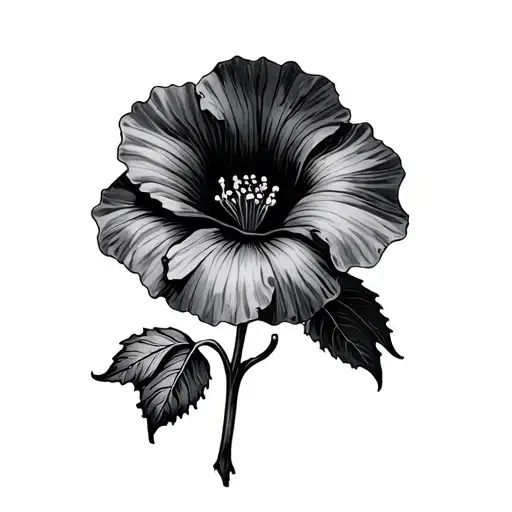 nasturtium tattoo design idea