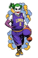 city of memphis, east highschool jersey, Lester prep Jersey, Long Live granny, clouds, basketball, joker, tattoo design idea