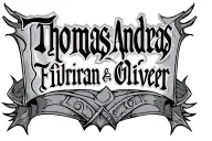 Create a tattoo template with the names Thomas Andreas Oliver and Florian in the Viking Stiel tattoo design idea