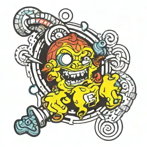 Maniac tattoo design idea