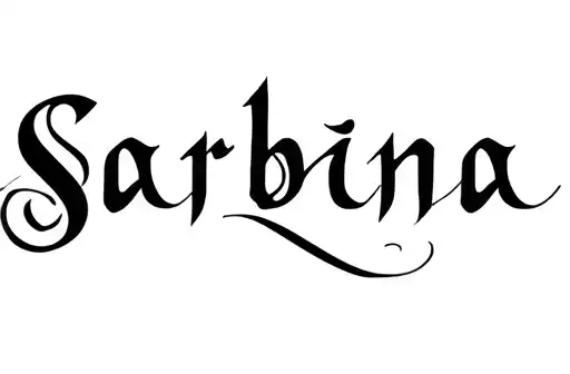 "Sabrina" tattoo design idea