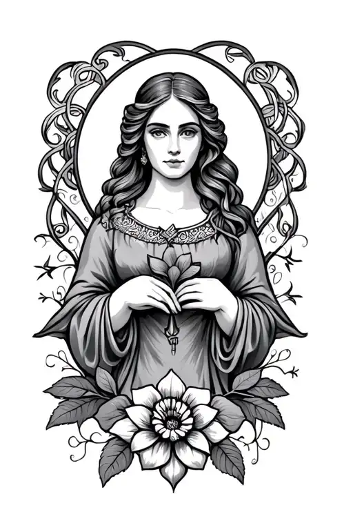 irish tattoo symbolizing love and strength for a woman remembering her grandmother  tattoo design idea