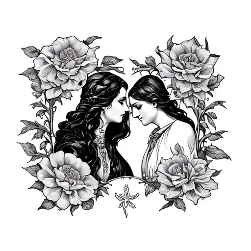 till death do us part tarot card the lovers tarot card tattoo design idea