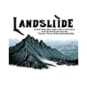 Using the lyrics of the song Landslide by Fleetwood Mac and a scene of a landslide on a mountain that resembles the Blue tattoo design idea