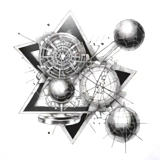 Physics and mathematics  tattoo design idea