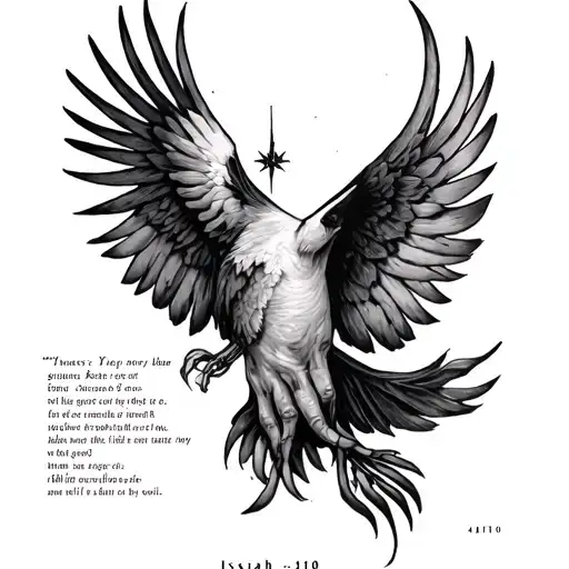 isaiah 41:10 tattoo design idea