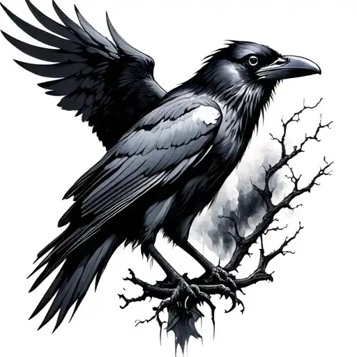 Raven Nevermore tattoo design idea