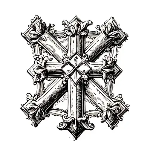 Cross of St Pauls tattoo design idea