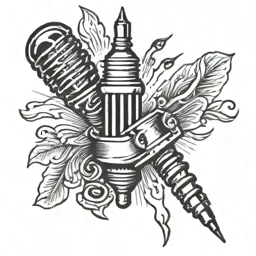 spark plug tattoo design idea