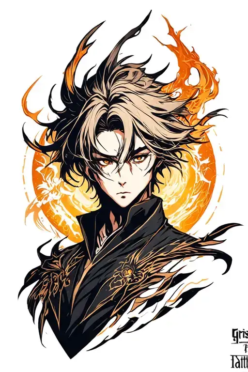 Igris shadow from Solo leveling , sigilism tattoo design tattoo design idea