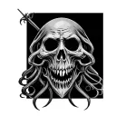 death eater mark tattoo design idea