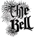 fireworks exploding with the name bell written  tattoo design idea