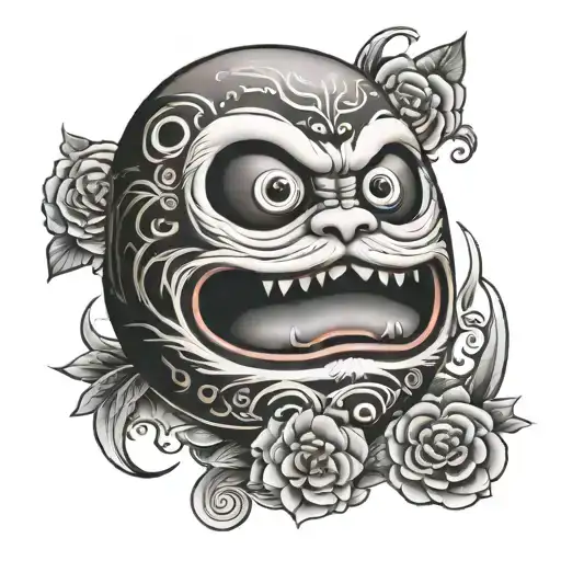 Daruma Doll tattoo tattoo design idea