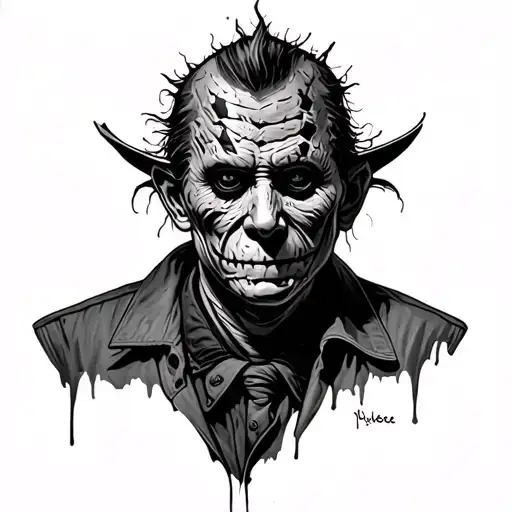 Freddy Krueger tattoo design idea