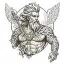 zeus tattoo design idea