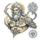 zeus tattoo design idea