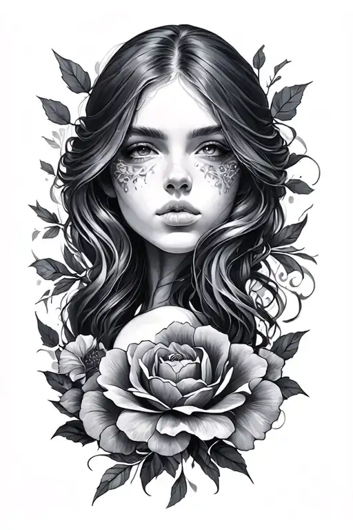 Collarbone tattoo design idea