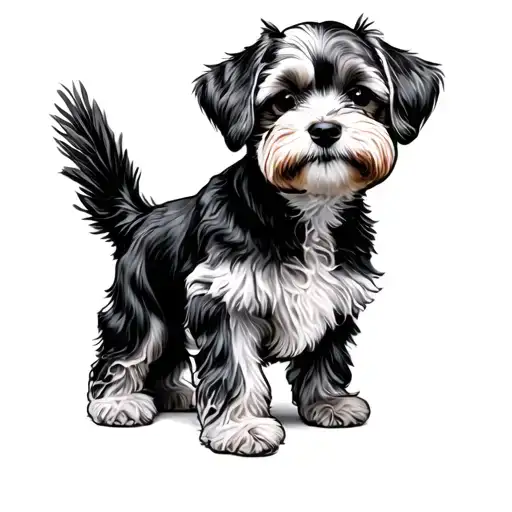Cockapoo tattoo design idea