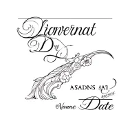 Name and Date tattoo design idea