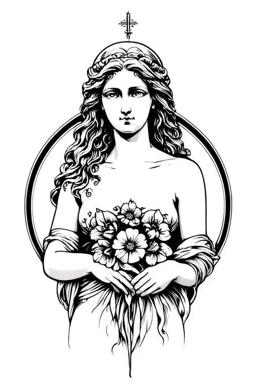 Aphrodite the goddess of love tattoo tattoo design idea