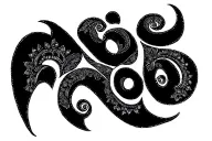 mantra written in Sanskrit tattoo design idea