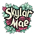 "Skylar Mae" Date 14 12 2010 Name tattoo design idea