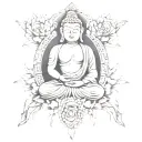 Buddhist inspired tattoo tattoo design idea