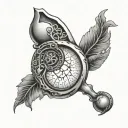 uterus design tattoo design idea