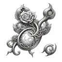 uterus design tattoo design idea