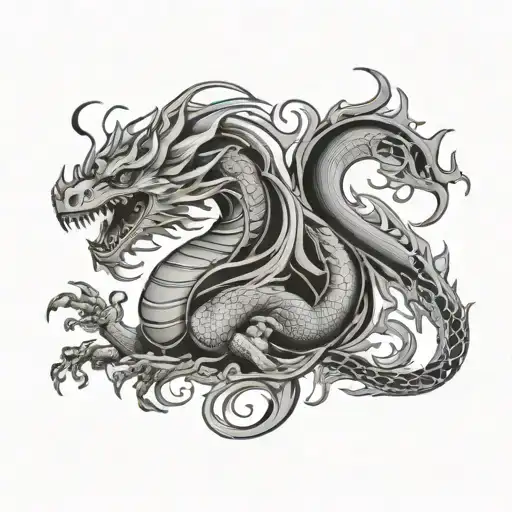 Kian airs leo dragon tattoo design idea