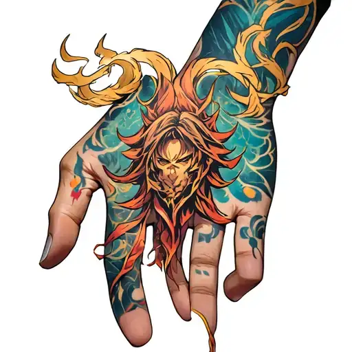 in the anime the seven deadly sins Meliodas tatto in the back of my hand  tattoo design idea