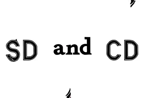 "SD and CD" tattoo design idea
