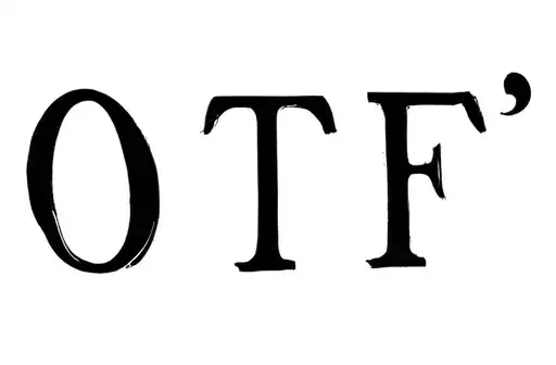 "OTF" tattoo design idea