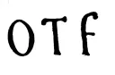 "OTF" tattoo design idea
