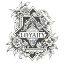 loyalty family friends tattoo design idea