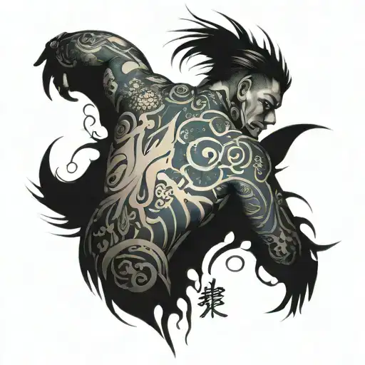 cyberpunk tattoo full back japanese style tattoo tattoo design idea