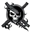 cod ghost tattoo design idea